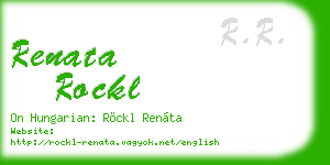 renata rockl business card