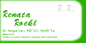 renata rockl business card